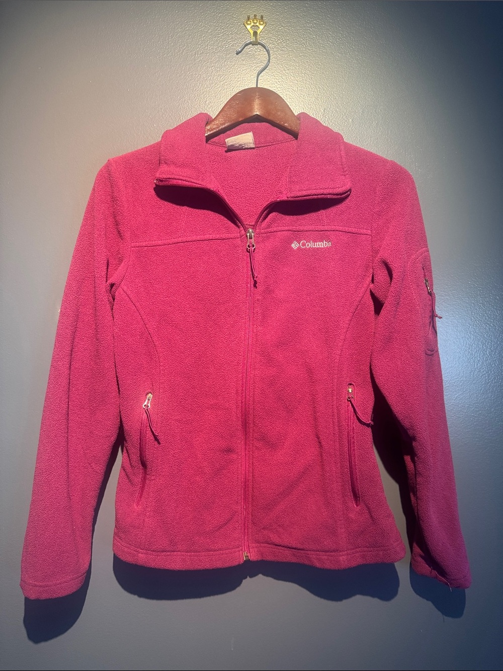 Columbia Women's Deep Plum Full-Zip Fleece Jacket
